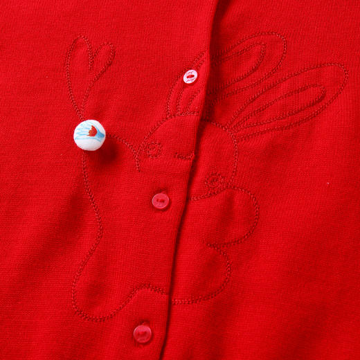 安奈儿女童棉线开衫xg214502 商品图3