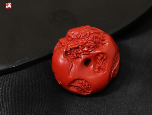【兴隆】朱砂龙扣吊坠 商品图0