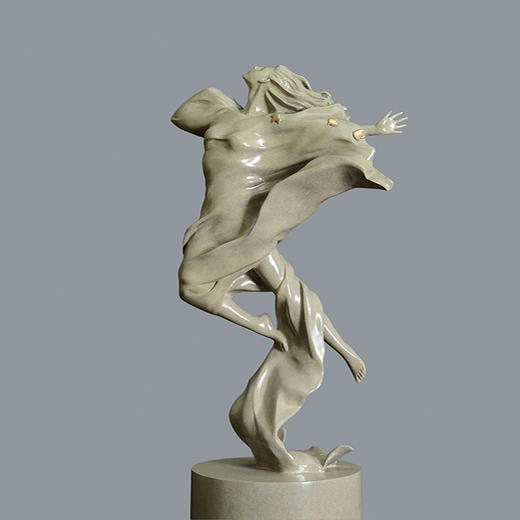 宇达青铜摆件 吴信坤作品《岁》艺术装饰摆件  高36.3cm 商品图0