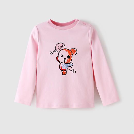 安奈儿【QEE系列IP联名】女童圆领长袖针织衫xg211508 商品图0