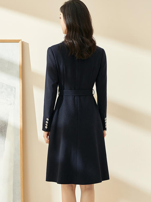 剩S/L 米思阳2025秋季时尚优雅满天星连衣裙收腰显瘦长袖西装裙0006 商品图3