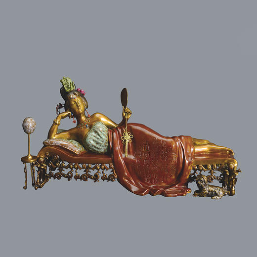 宇达青铜摆件 吴信坤作品《梦回大唐》艺术装饰摆件  长45.5cm 商品图0