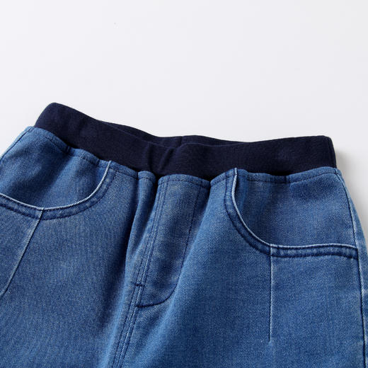 安奈儿男童全腰梭织牛仔单裤xb216540 商品图1