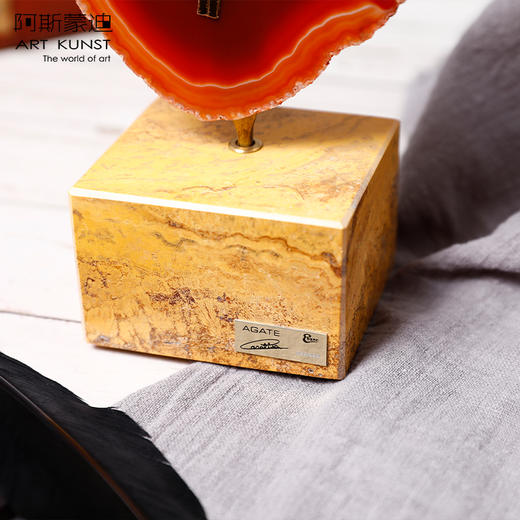 【6F】阿斯蒙迪进口天然水晶玛瑙创意座钟艺术礼品台钟欧式摆件装饰品 商品图3