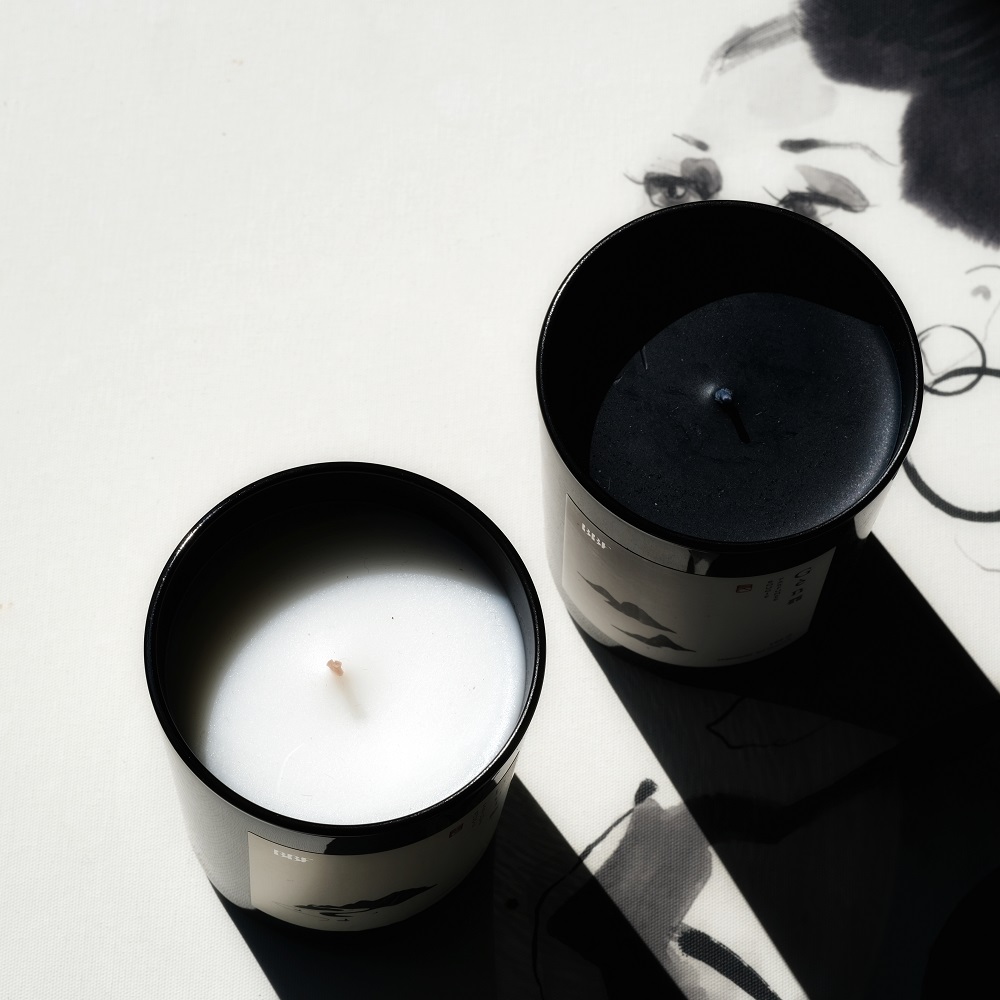 BBF | 易 · 山盟海誓 · 兑-棉花花 & 艮-香柠檬 黑白蜡组合