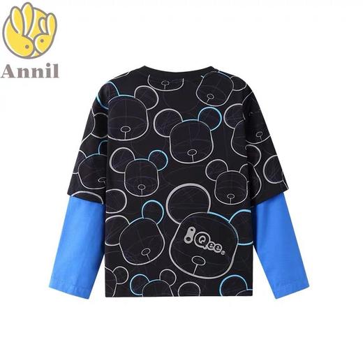 安奈儿【QEE系列IP联名】男童圆领长袖针织衫ab211584 商品图1