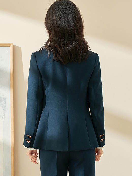 米思阳2026春季新款通勤休闲职场OL西装女修身显瘦一粒扣外套0046 商品图3