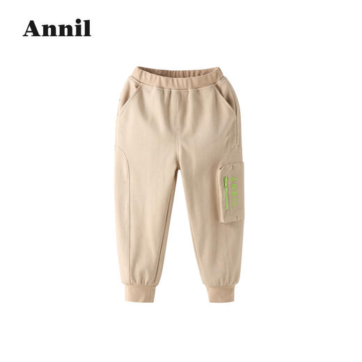 安奈儿男童全腰针织单裤xb216538 商品图0