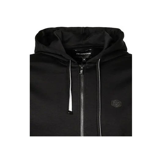 EMPORIO ARMANI 阿玛尼 连帽 男士卫衣 黑色 8N1MG0 1JBTZ 0999 商品图1