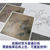 【有步骤、大彩图】李晓明工笔画白描稿斗方小品《临宋梅竹图页》梅花竹子初学者临摹花鸟线稿KL07 商品缩略图3