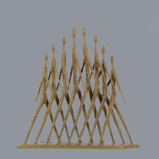 宇达青铜摆件 王起跃作品《和谐》艺术装饰摆件  高42cm 商品图0