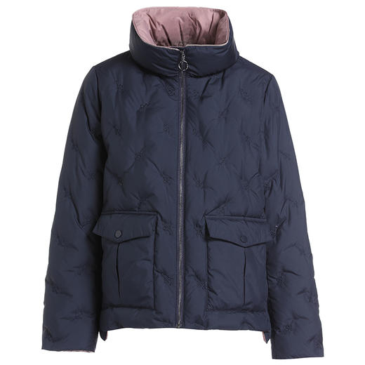 乔万尼新品羽绒服短款撞色减龄设计白鸭绒EI4T659 商品图3
