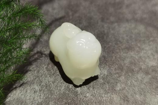 【御珠宫坊】羊脂白玉猫挂件 商品图0