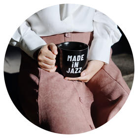 「Made in Jazz」黑白经典马克杯