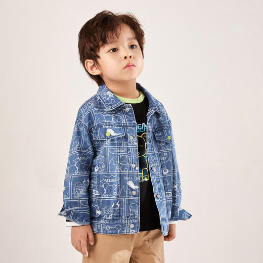 安奈儿【QEE系列IP联名】男童夹克外套xb215542 商品图2