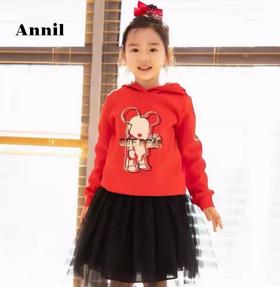 安奈儿【QEE系列IP联名】女童夹克外套ag211627