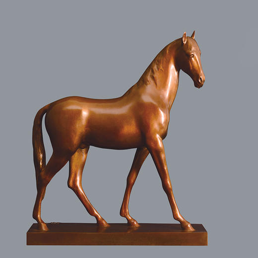 宇达青铜摆件 李煊峰作品《一马当先-英骥子》艺术装饰摆件  高39.5cm 商品图0