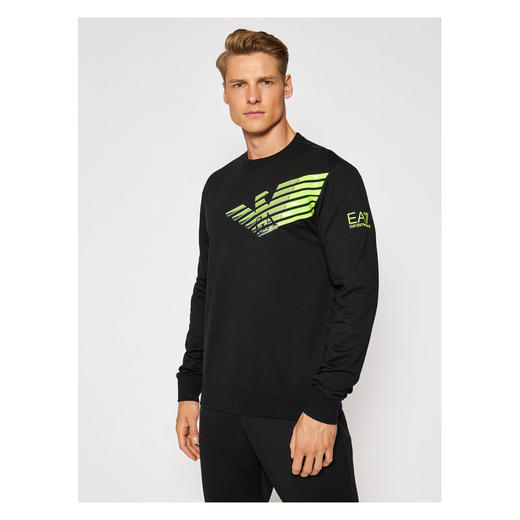 EMPORIO ARMANI EA7 阿玛尼 男士卫衣 黑色 6KPM45 PJ05Z 1200 商品图3