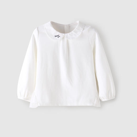 安奈儿女童翻领长袖针织衫xg211511 商品图0