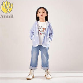 安奈儿女童长袖针织外套xg215504