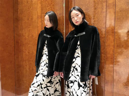 HIDEMI 立体植绒印花轻礼服连衣裙 商品图7