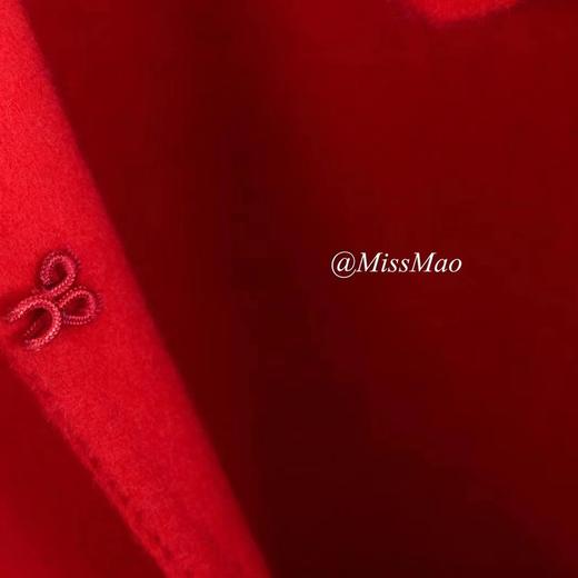 【à perles】优雅大气的新年红羊绒斗篷大衣 商品图9