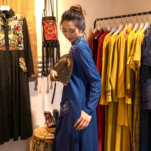 青衣谣印花拼接连衣裙 | 杨丽萍老师同款 | 现货加急发 商品图3