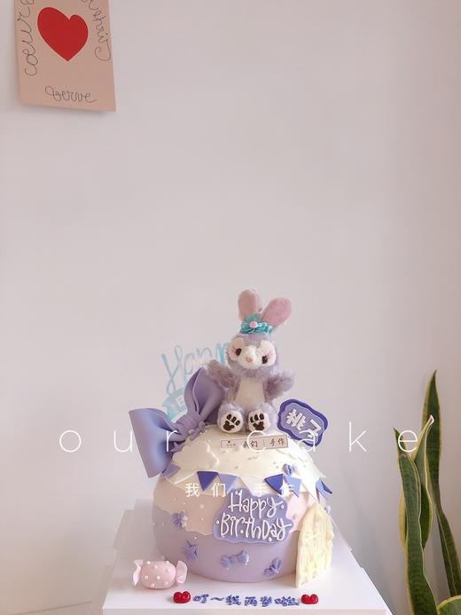 圆形星黛露兔子蛋糕（两个款式）-低糖处理无添加 商品图1