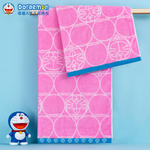 【已下架】积分换购 | 夕才儿美术馆 哆啦A梦 神奇魔镜/照相机 浴巾一条装[福利品] 商品图2