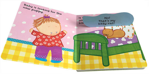 宝宝的小狗在哪里 英文原版绘本 Where Is Baby's Puppy 卡伦卡茨纸板翻翻书 Karen Katz 幼儿英语启蒙认知 英文版进口原版书籍 商品图2