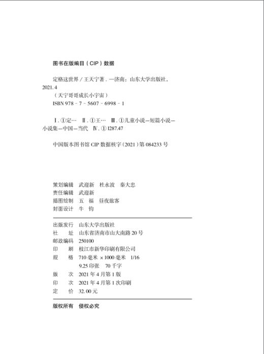 定格这世界 正版 王天宁著 天宁哥哥成长小宇宙 定格这个世界 山东大学出版社FB 商品图1