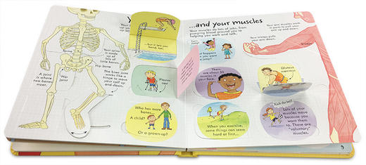 尤斯伯恩看里面系列 人体 英文原版 Usborne Look Inside Your Body 儿童百科翻翻书 英文版英语启蒙早教绘本 进口原版书籍 商品图1