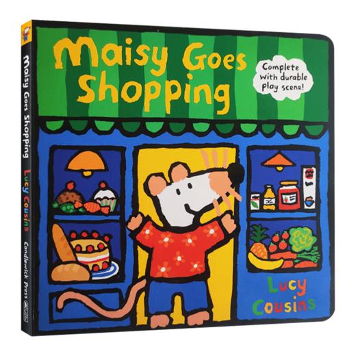 小鼠波波去商店 英文原版 Maisy Goes Shopping 梅西去购物 小鼠波波立体场景系列 趣味纸板操作书 Lucy Cousins 英文版英语书籍 商品图3