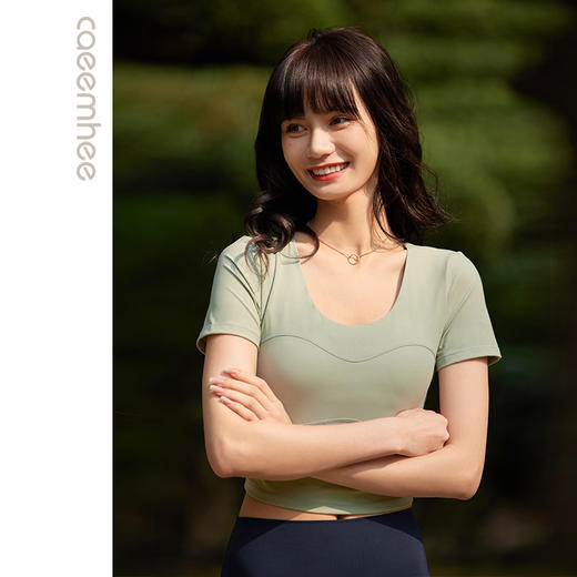 卡益裸感瑜伽短袖KL04123 商品图4