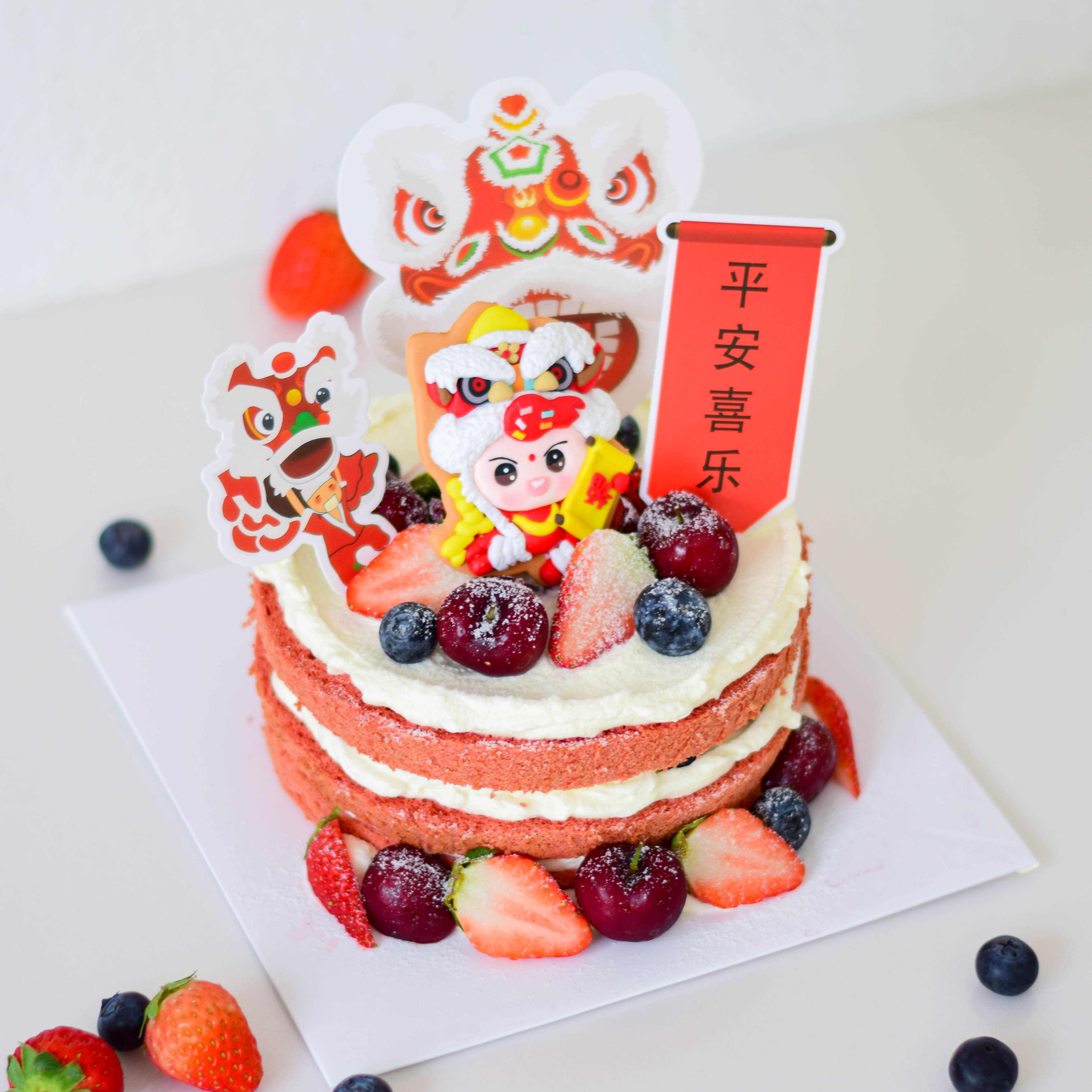 虎虎生威  裸蛋糕