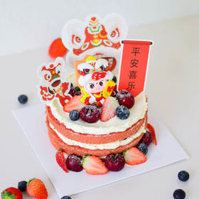 虎虎生威  裸蛋糕