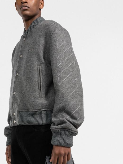 O.W 21FW情侣款羊毛呢棒球外套 WT449 商品图1