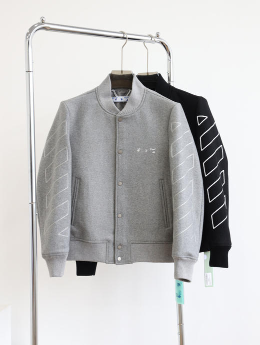 O.W 21FW情侣款羊毛呢棒球外套 WT449 商品图4