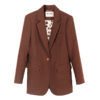 米思阳2026春季新款通勤休闲气质西装修身显瘦微弹长袖外套女0010 商品缩略图4
