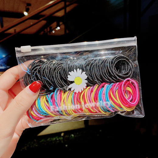 【扎得紧 不伤发】婴儿非一次性皮筋宝宝婴幼儿童不伤发小号发圈扎头发头绳发饰头饰 商品图10