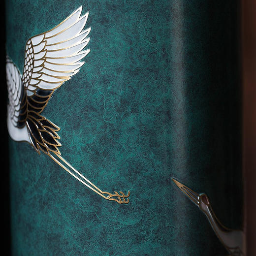 【6F】朱炳仁 铜 瑞鹤呈祥铜花瓶花器花插 工艺品艺术品摆件 家居装饰品 礼品礼 瑞鹤呈祥花瓶之意和 商品图3