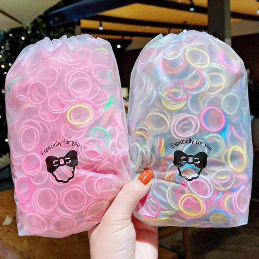 【扎得紧 不伤发】婴儿非一次性皮筋宝宝婴幼儿童不伤发小号发圈扎头发头绳发饰头饰 商品图2