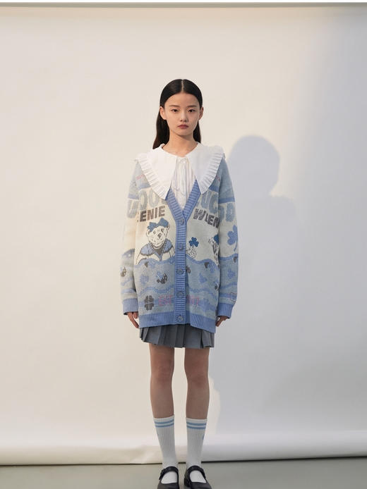 TeenieWeenie小熊宽松韩版春季开衫TTCK221101T 商品图2