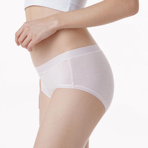 都市丽人健康系列木代尔莫代尔色织三角低叉女士内裤LK253H 商品图2