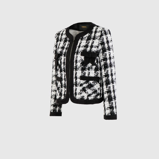 小圆领蝴蝶结装饰小香外套 商品图1