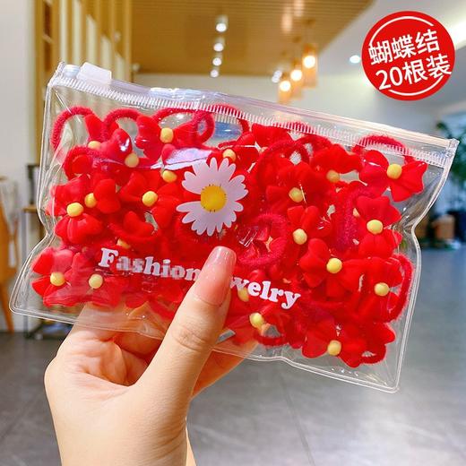 【新年红头绳 扎得紧不伤发】红头绳新年过年红色发绳皮筋儿童扎头发不伤发喜庆发圈女童宝宝女 商品图11