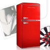 格兰仕电冰箱106升复古红两门双门家用小型电冰箱 直冷双门双温冰箱电冰箱BCD-106VF/J红 商品缩略图5