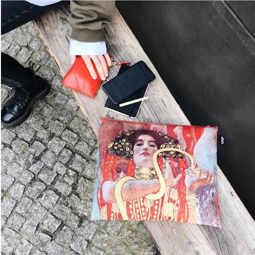 【收纳袋】德国LOQI 博物馆名画系列 环保收纳袋三件套 梵高星空 戴珍珠耳环的少女 蒙娜丽莎的微笑 文具数码配件收纳整理套包洗漱化妆防泼水潮流 商品图9