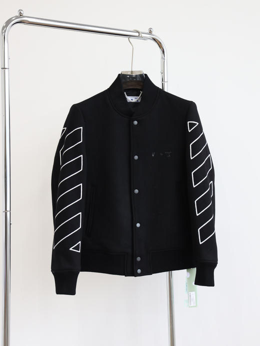 O.W 21FW情侣款羊毛呢棒球外套 WT449 商品图7
