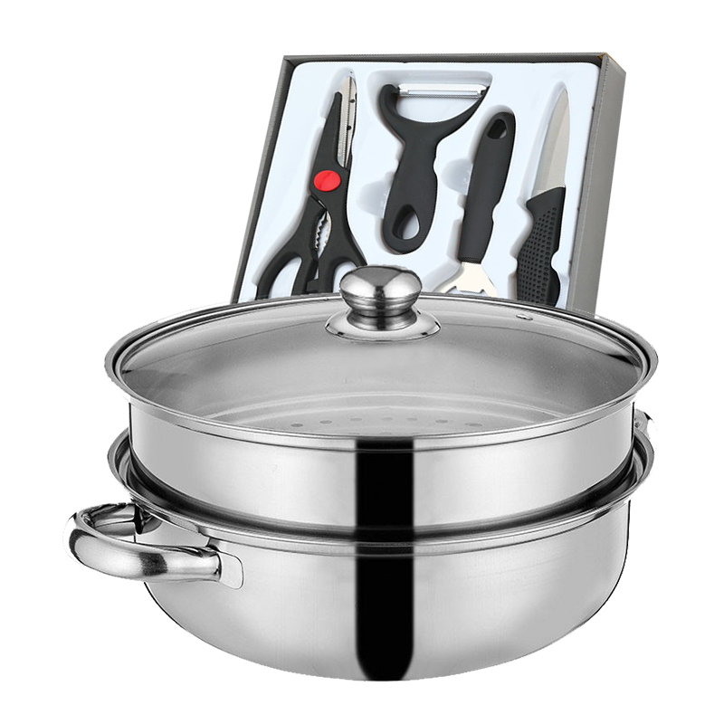 TY（分2个包裹发货）栢士德BYSTON 宝格丽四件套BST-078*1+栢士德BYSTON 蒸汤锅BST-06 /直径28CM 不含彩盒*1【鲜享1.0】